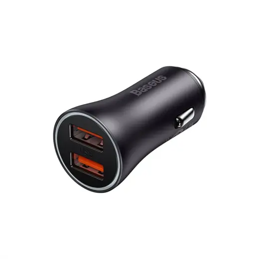 Baseus Golden Contactor Max auto lādētājs | 60W | USB-A | pelēks