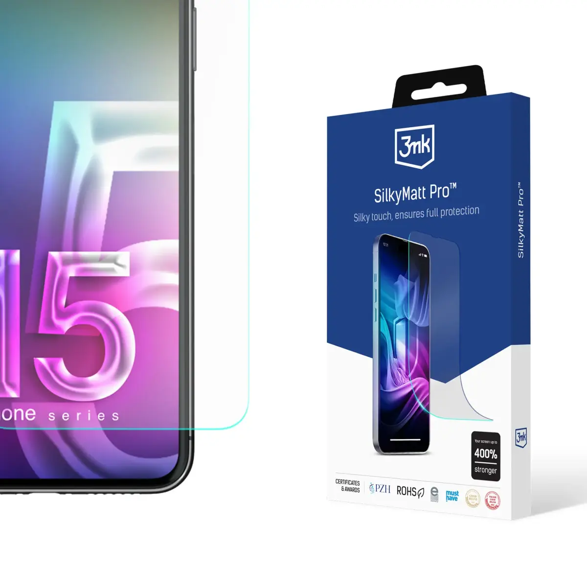 3mk Silky Matt Pro aizsargplēve telefona ekrānam iPhone 15