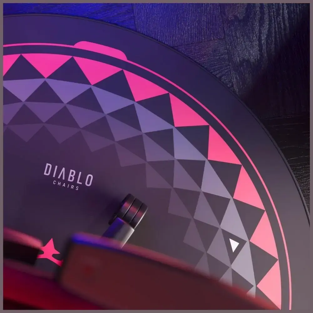 Anti-slip mat for Diablo Chairs black and red