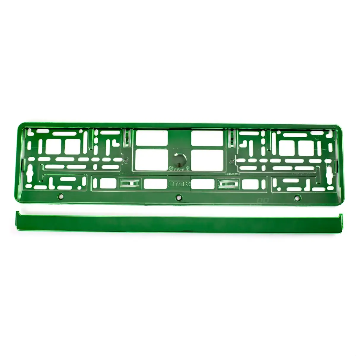 License Plate Frame - Green metalic