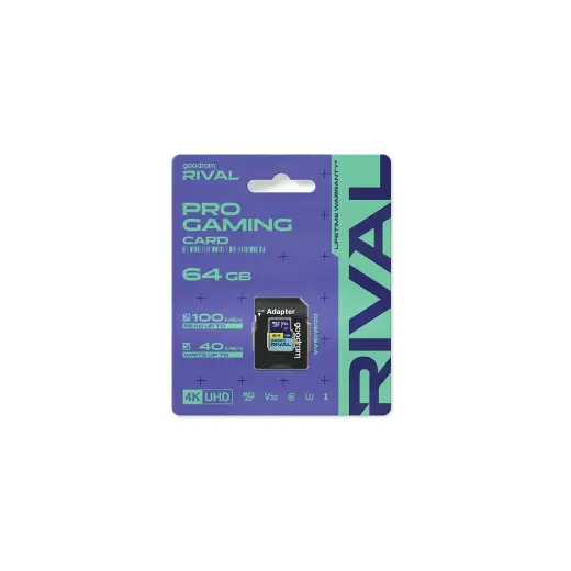 Goodram memory card Rival M3AA Micro SDXC 64GB UHS-I U3 V30 100 / 70 MB/s