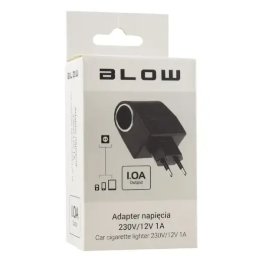 Adapter 230V/12V gniazdo zapalniczki1A