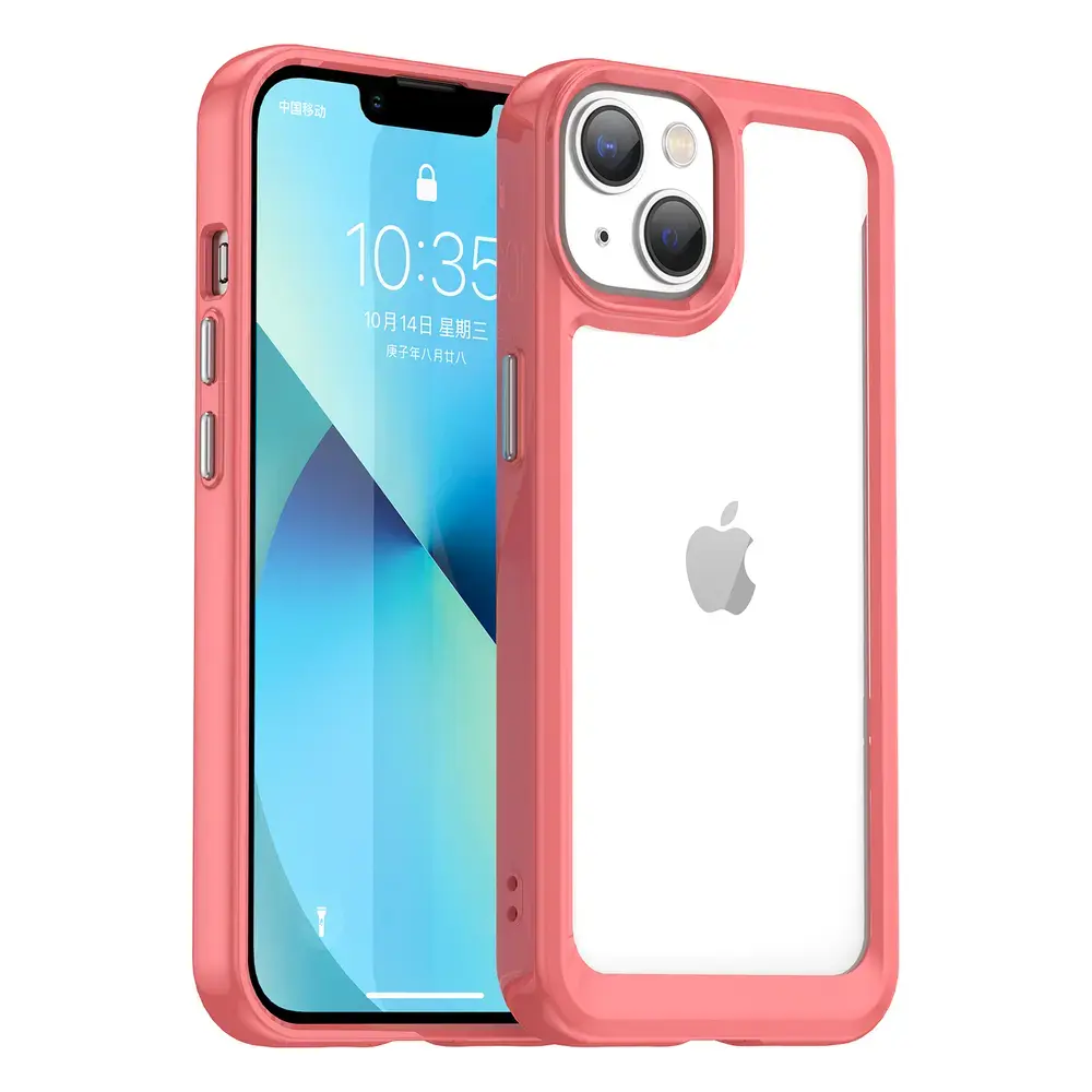 Outer Space maciņš telefonam iPhone 14 Plus sarkans