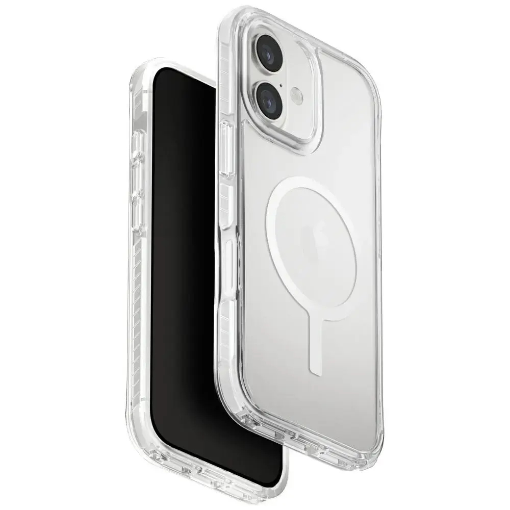 UNIQ Combat phone case with stand and MagSafe support for iPhone 17 white