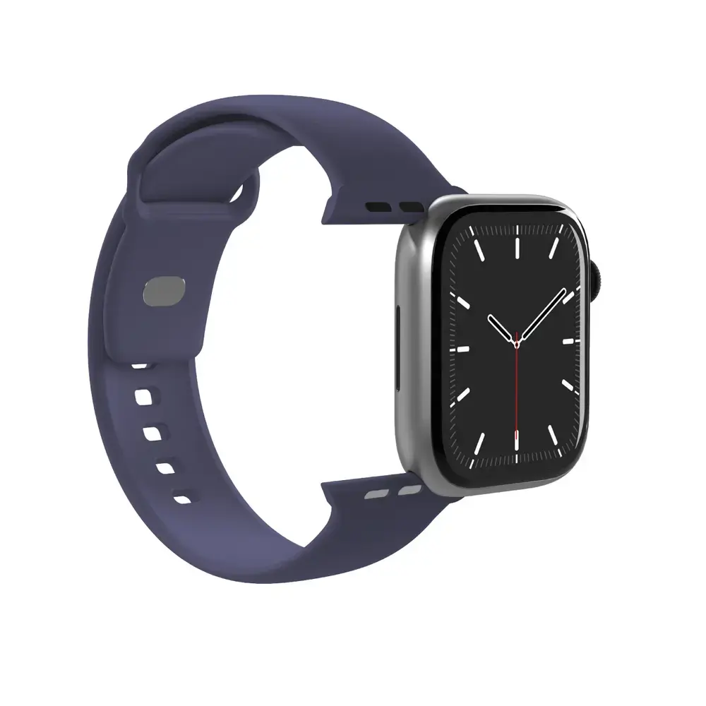 Puro Icon viedpulksteņa siksniņa priekš Apple Watch (44/45/46/49 mm) | silikons | tumši zila