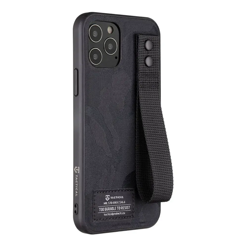 Tactical Camo Troop Cover for Apple iPhone 12|12 Pro Black