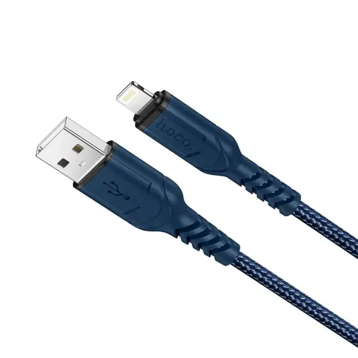 HOCO X59 провод для передачи данных и зарядки | USB-A на Lightning | 12W | 1m | синий
