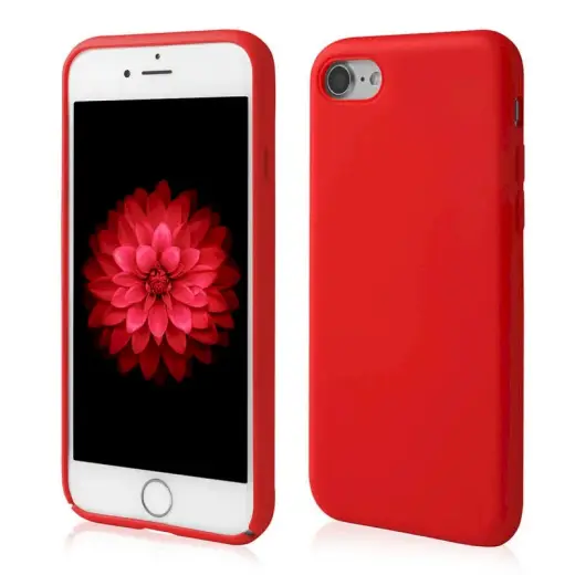 Fusion Elegance Fibre Protect Silicone Case For Apple iPhone 7 | 8 | SE 2020 Red