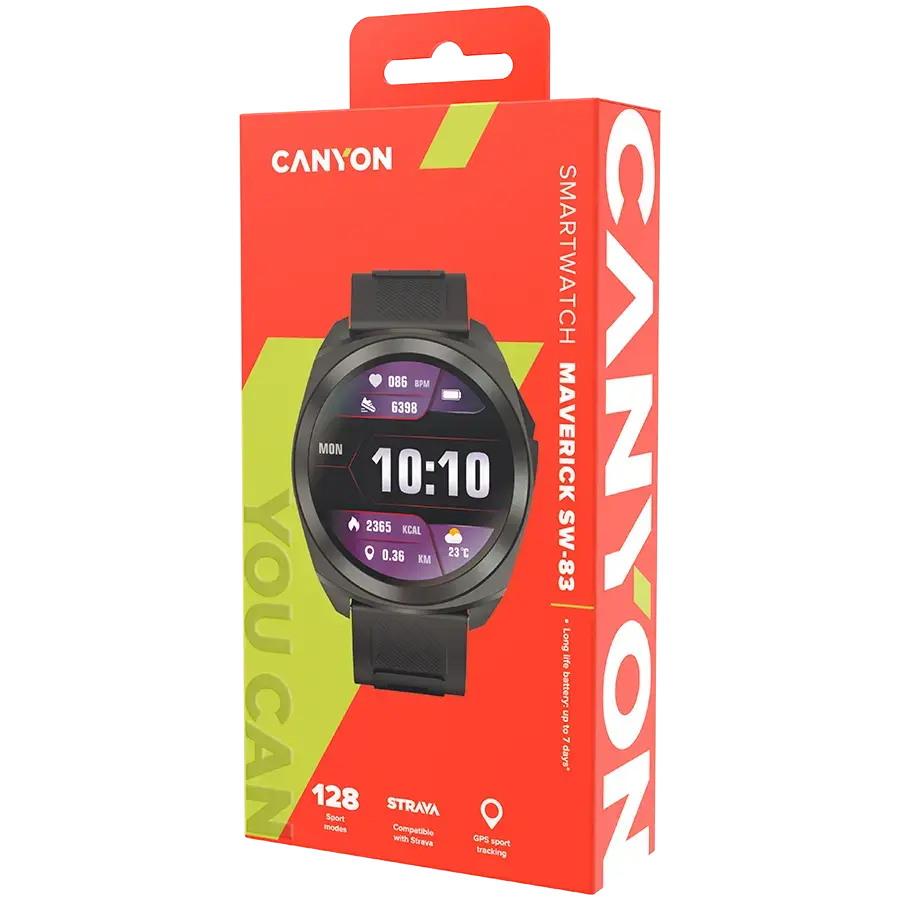 CANYON smart watch Maveric SW-83 GPS Black