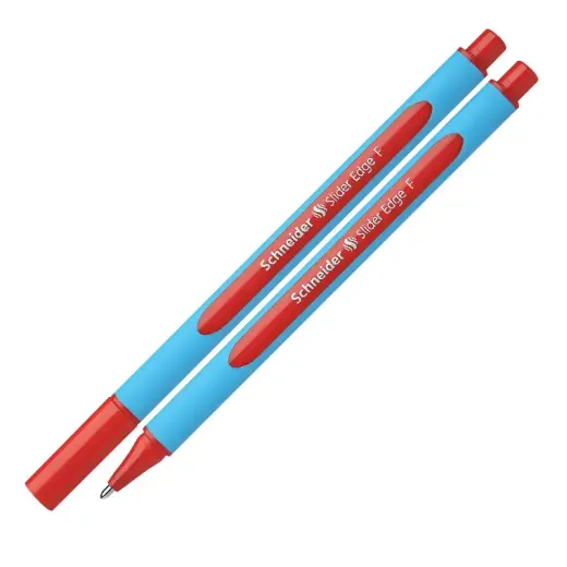 Lodīšu pildspalva SCHNEIDER SLIDER EDGE 0.5mm, zils korpuss, sarkana tinte