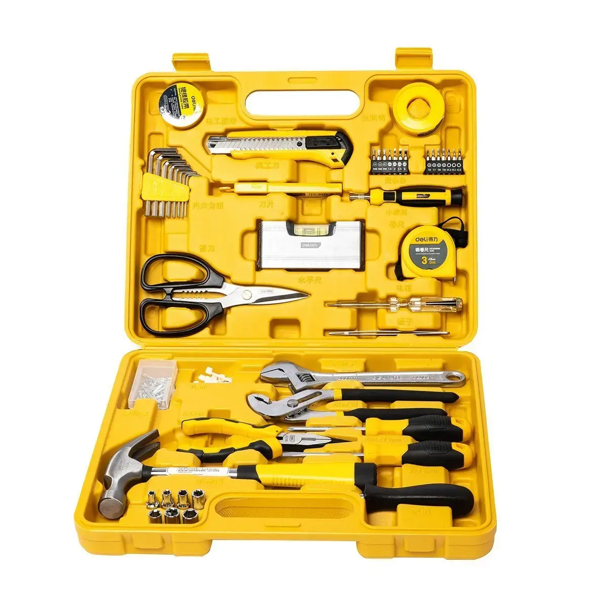 DELI TOOLS household tool Set 48pcs|set Yellow