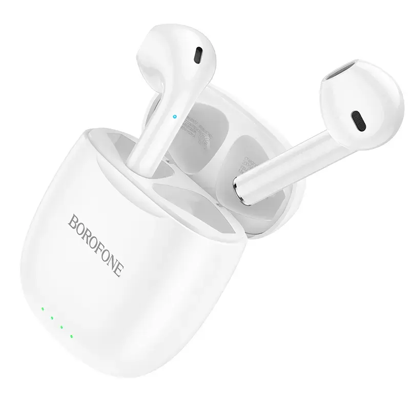 Borofone BW17 bezvadu austiņas TWS baltas