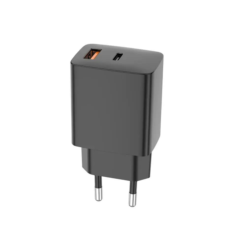 Setty RLSK-AC-01 tīkla lādētājs | 30W | PD, QC | USB-A, USB-C | ar USB-C vadu komplektā | melns