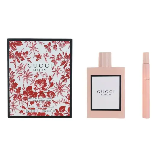 Gucci Bloom by Gucci EAU DE PARFUM SPRAY 3.3 OZ & EAU DE PARFUM SPRAY 0.33 OZ MINI for WOMEN