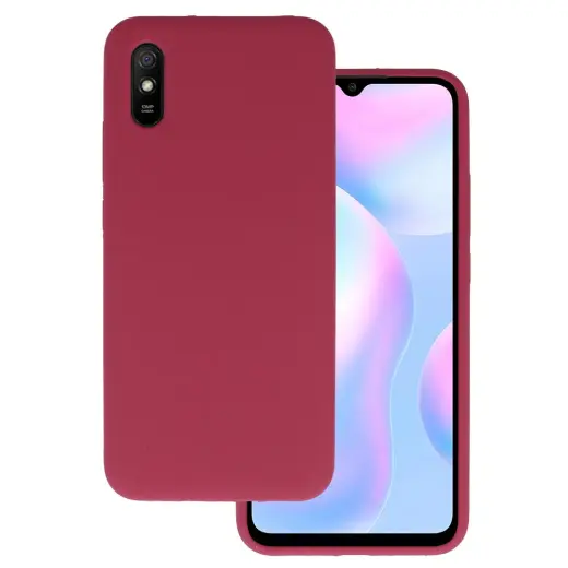 Silicone Lite Case for Xiaomi Redmi 9A burgundy