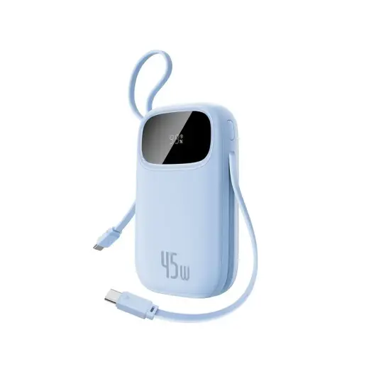Baseus EnerFill FC21 Qpow 3 Ultra väline akupank (powerbank) | 20 000 mAh | 45W | USB-C, USB-A | LED ekraan | sinine