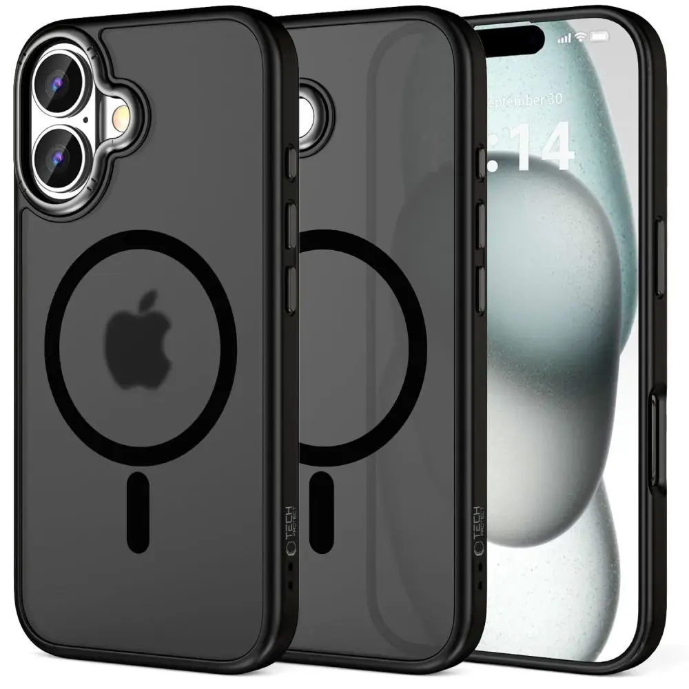TECH-PROTECT MAGEDGE MAGSAFE IPHONE 16 MATĒTS MELNS|BRŪNS METĀLS