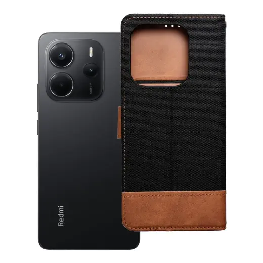 JEANS Book for Xiaomi Redmi Note 14 4G (GLOBAL - 164,84mm x 78,15mm x 8,16mm) black