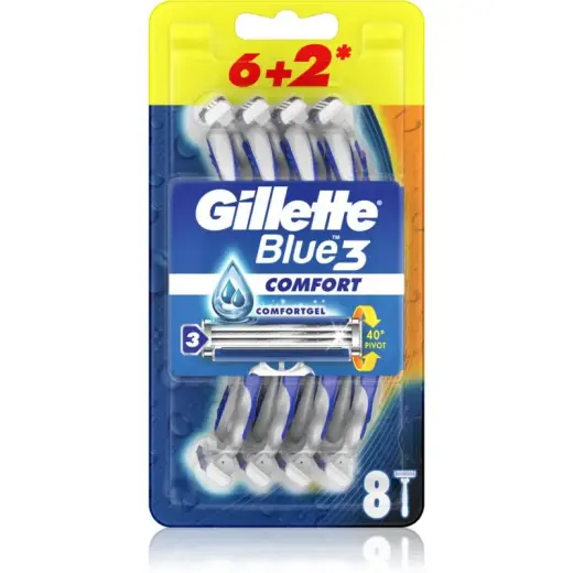 Gillette Blu3 Comfort (6 + 2 Pcs)