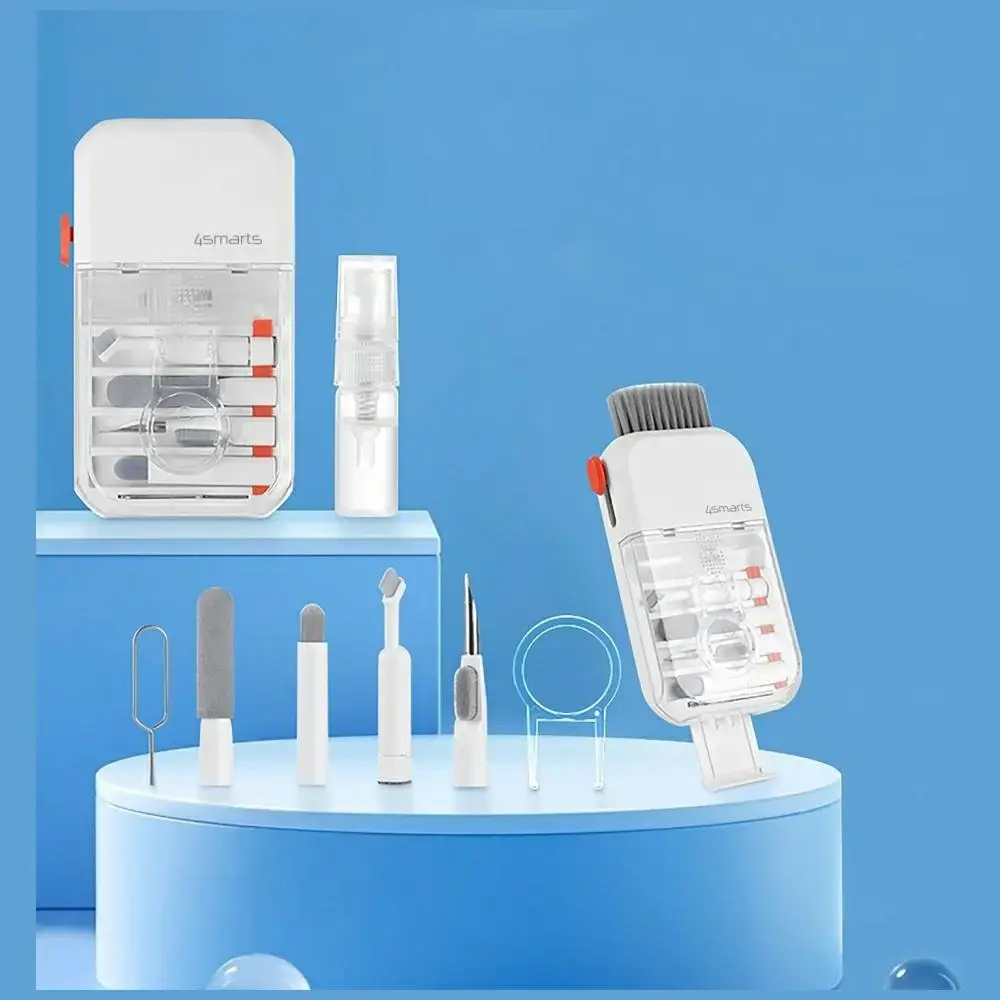 Multifunctional cleaning set 4smarts 10in1 for phones and devices white