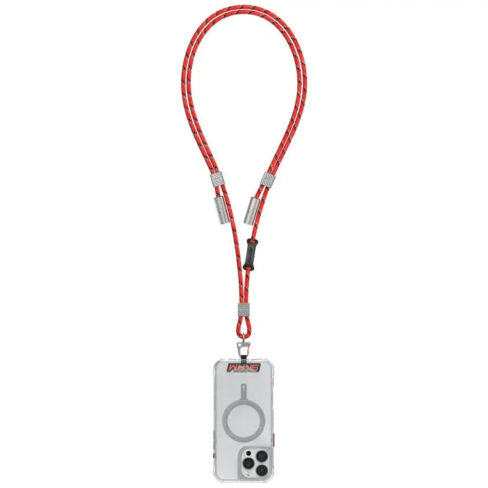 Universal phone lanyard cable 2in1 Skinarma Dyno Ve USB-C|USB-C red