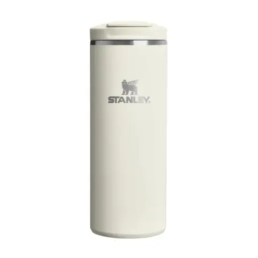 Termokrūze The Transit Fliptop Mug 0,35L glancētā krēmkrāsā