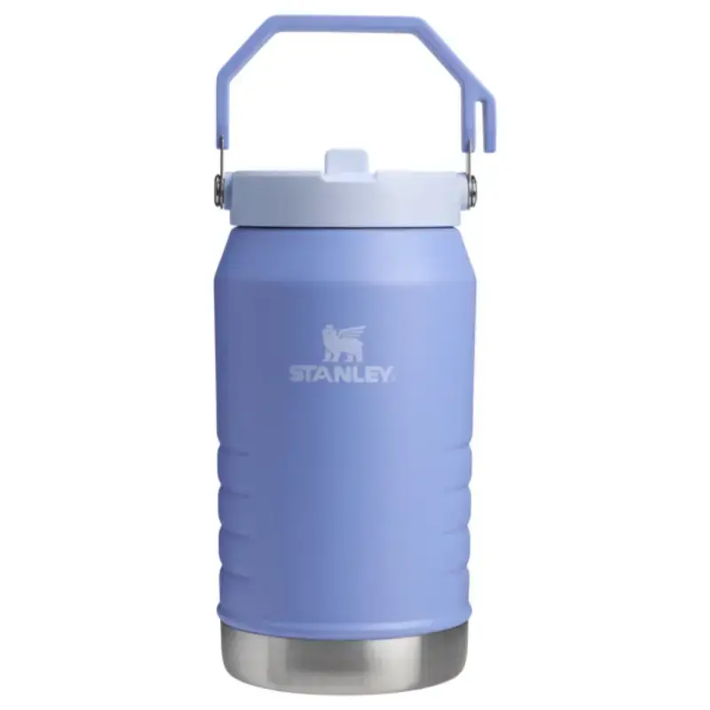 Termopudele ar salmiņu The IceFlow Flip Straw 2.0 Jug 1,90L hortenziju zila