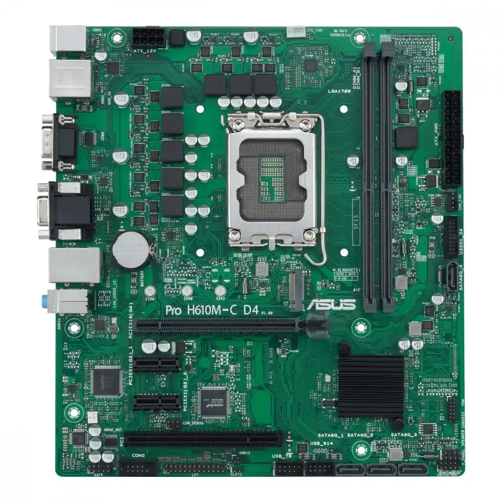 ASUS Mainboard PRO H610M-C D4-CSM - micro ATX - Socket LGA1700 - Intel H610