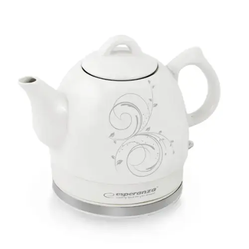Esperanza EKK010E TĒJKANNA 1.2L 1350W KORPUSS NO VIDEI DRAUDZĪGAS KERAMIKAS