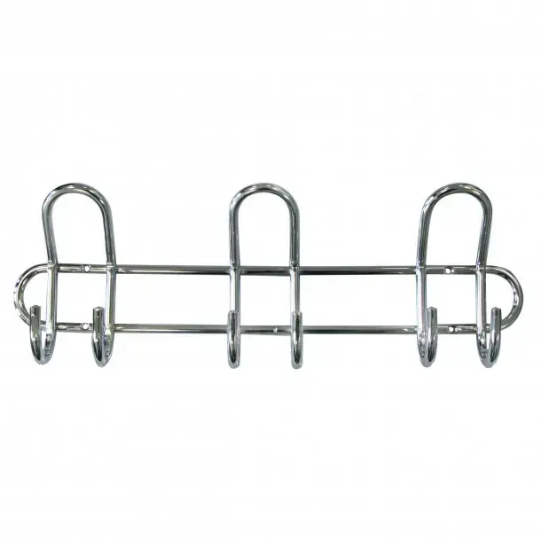 Pakaramais hromēts ar 6 āķiem, 39cm