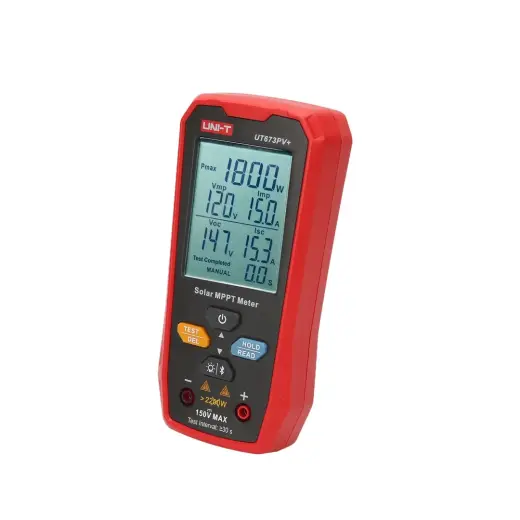 MPPT tester, 5-1800W, 0-20A, 12-150VDC, rankinis/auto režimas, Bluetooth, UNI-T