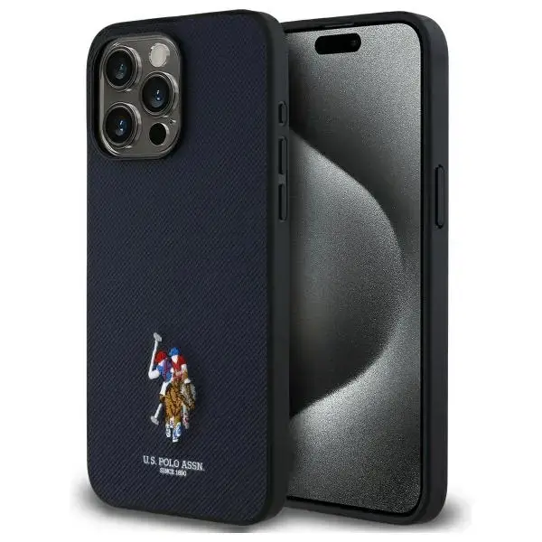 US Polo USHCP15XPEMV iPhone 15 Pro Max    6,7" granatowy|navy Embroidered DH Color