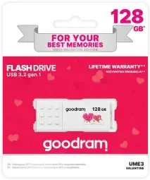 Zibatmiņa GoodRam Valentine 128GB White