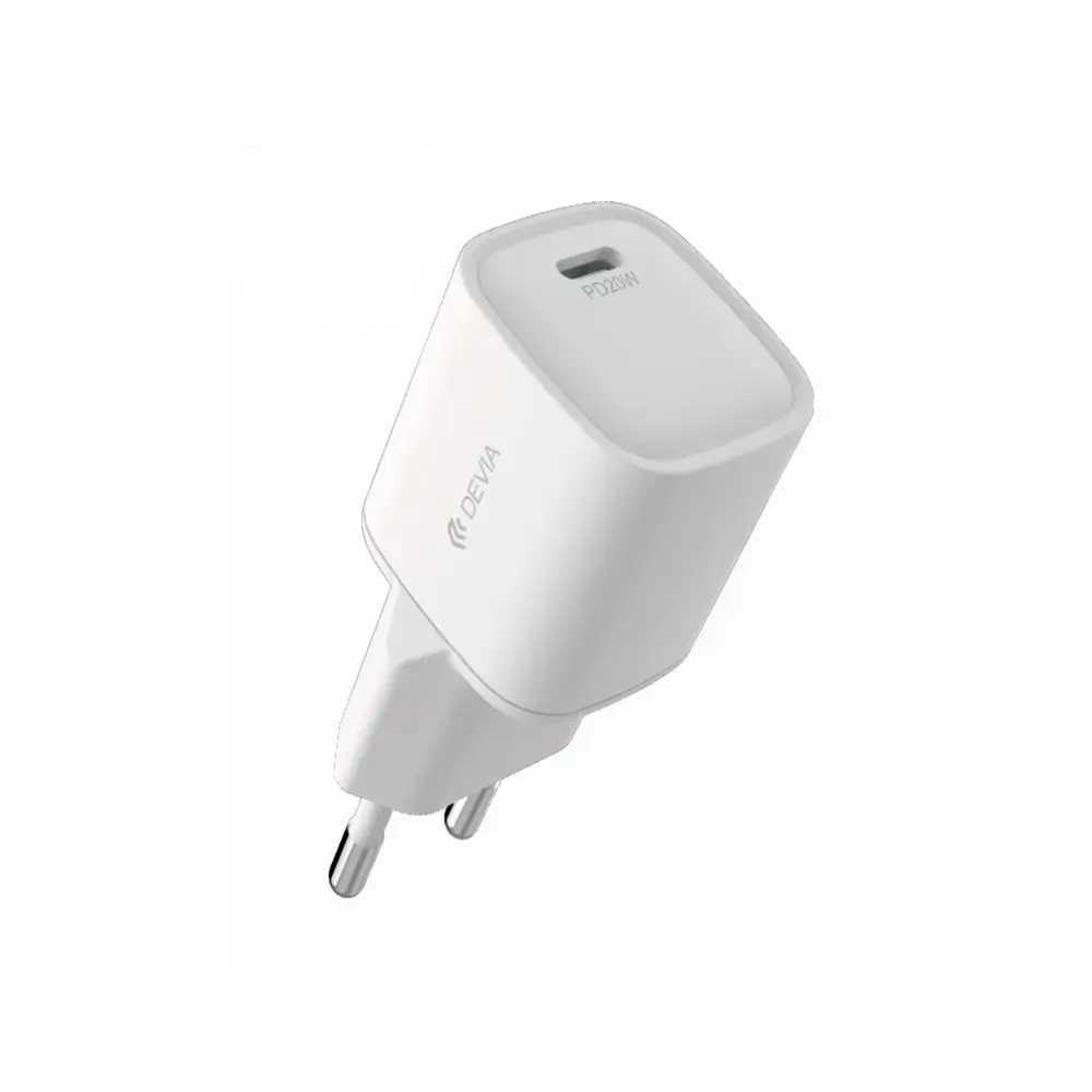 Devia Smart Mini tīkla lādētājs | 20W | PD | USB-C | balts