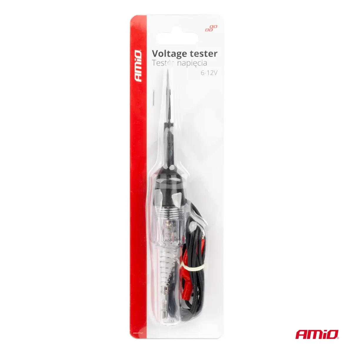 Voltage metal tester Alligator Clip 6-12V AMIO-04272