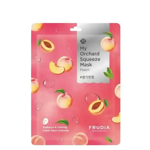 Frudia, My Orchard Squeeze Mask, Peach, Calming, Sheet Mask, For Face, 21 ml