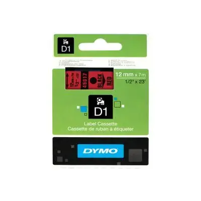 Dymo Schriftband 45017 Red Black (S0720570)