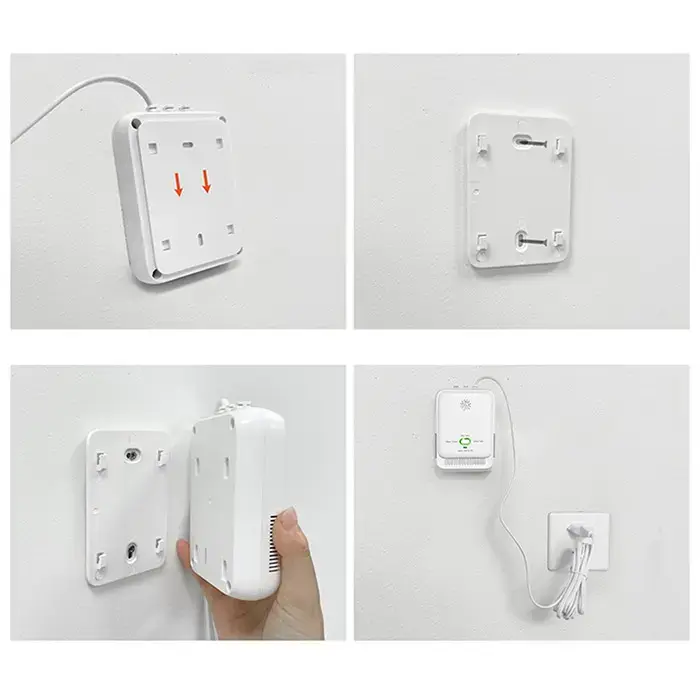 Qoltec Certified wireless Gas Leak (CH4) and Carbon monoxide (CO) detector | alarm 85dB | LED