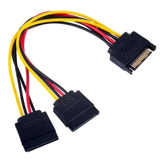 Adapter with cable Akyga AK-CA-31 SATA (m) | 2x SATA (f) 2x 15cm