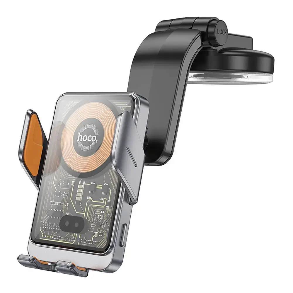 Wireless car phone holder Hoco 15 W windshield / dashboard HW8 black