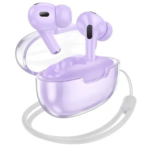 Borofone TWS Bluetooth Earphones BW43 Ice Rhyme Purple