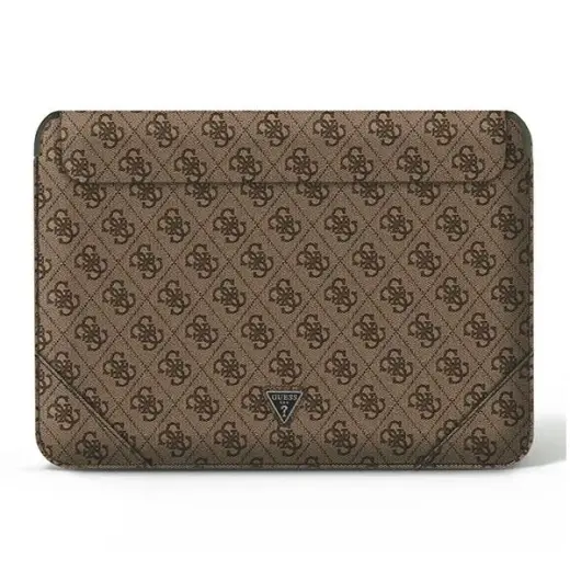 Guess PU 4G Triangle Metal Logo Computer Sleeve 13|14" Brown