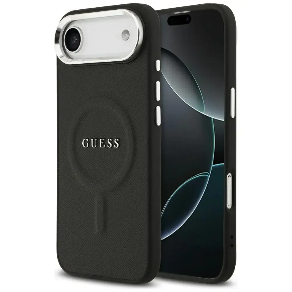 Guess PU Saffiano MagSafe Case for iPhone Air Black