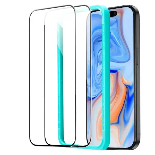 ESR TEMPERED GLASS 2-PACK IPHONE 15 BLACK Photo