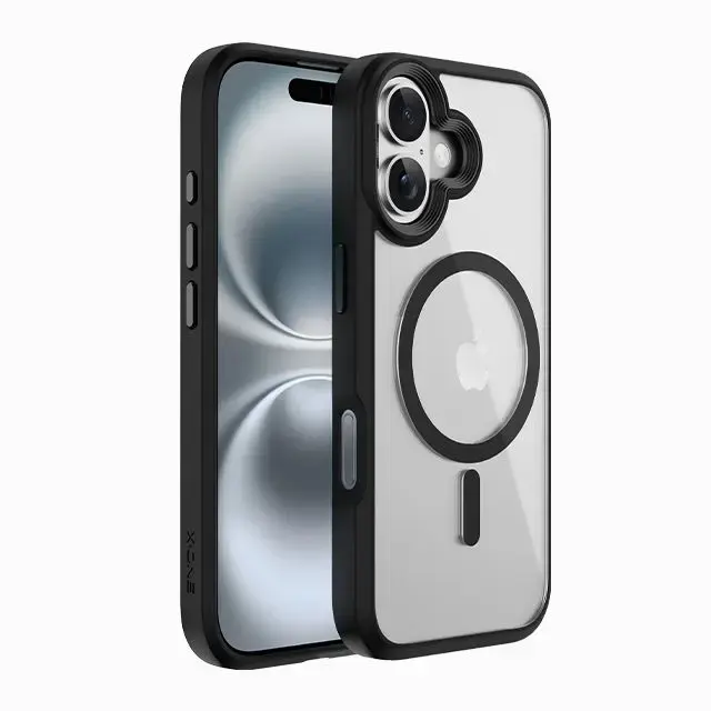 X-One Dropguard 2S compatible with MagSafe for iPhone 17 black transparent