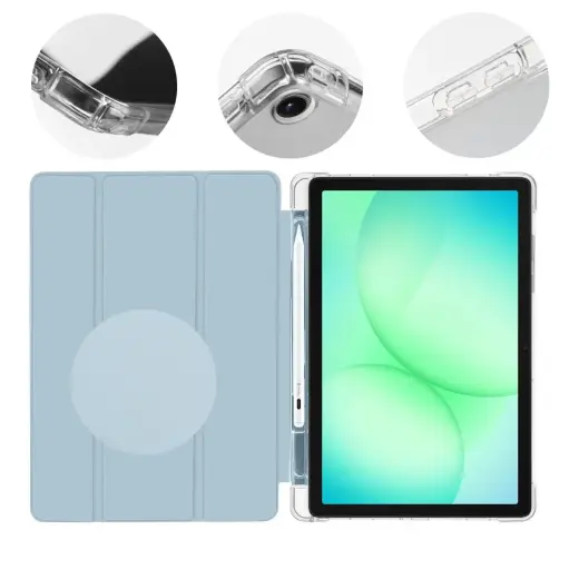 Obal:Me MistyTab planšetinio kompiuterio dėklas Galaxy Tab A11+ mėlynas