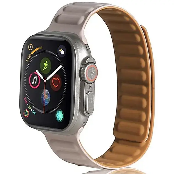 Beline pasek Apple Watch Magnetic 38|40|41mm khaki