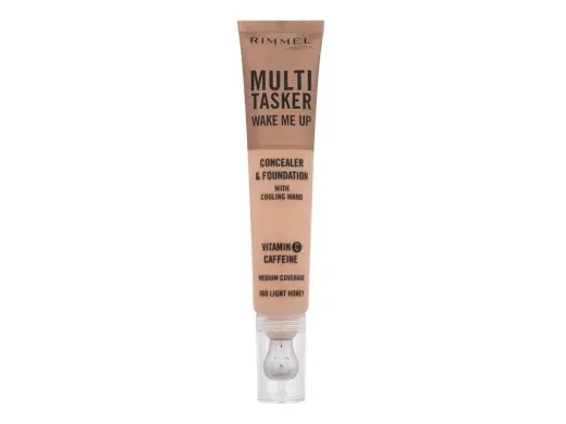 Rimmel London Multitasker Wake Me Up Corrector y Base De Maquillaje Light Honey 20ml