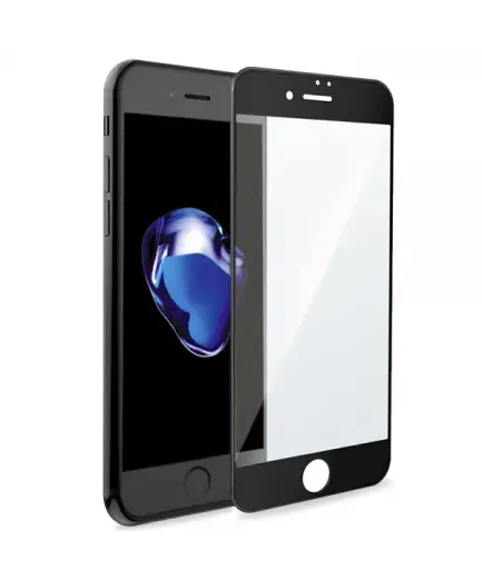Fusion Full Glue 5D Tempered Glass Aizsargstikls Pilnam Ekrānam Apple iPhone 8 Plus Melns