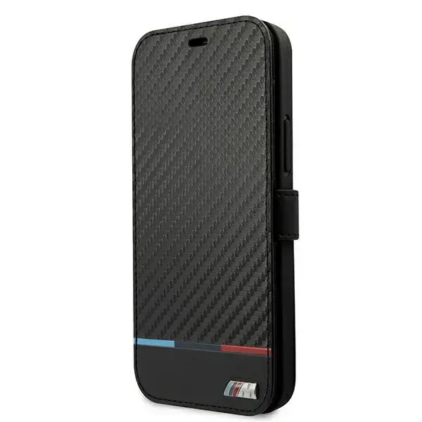 BMBKP13LPUCARTCBK BMW M Book Carbon Stripe Case for iPhone 13 Pro Black